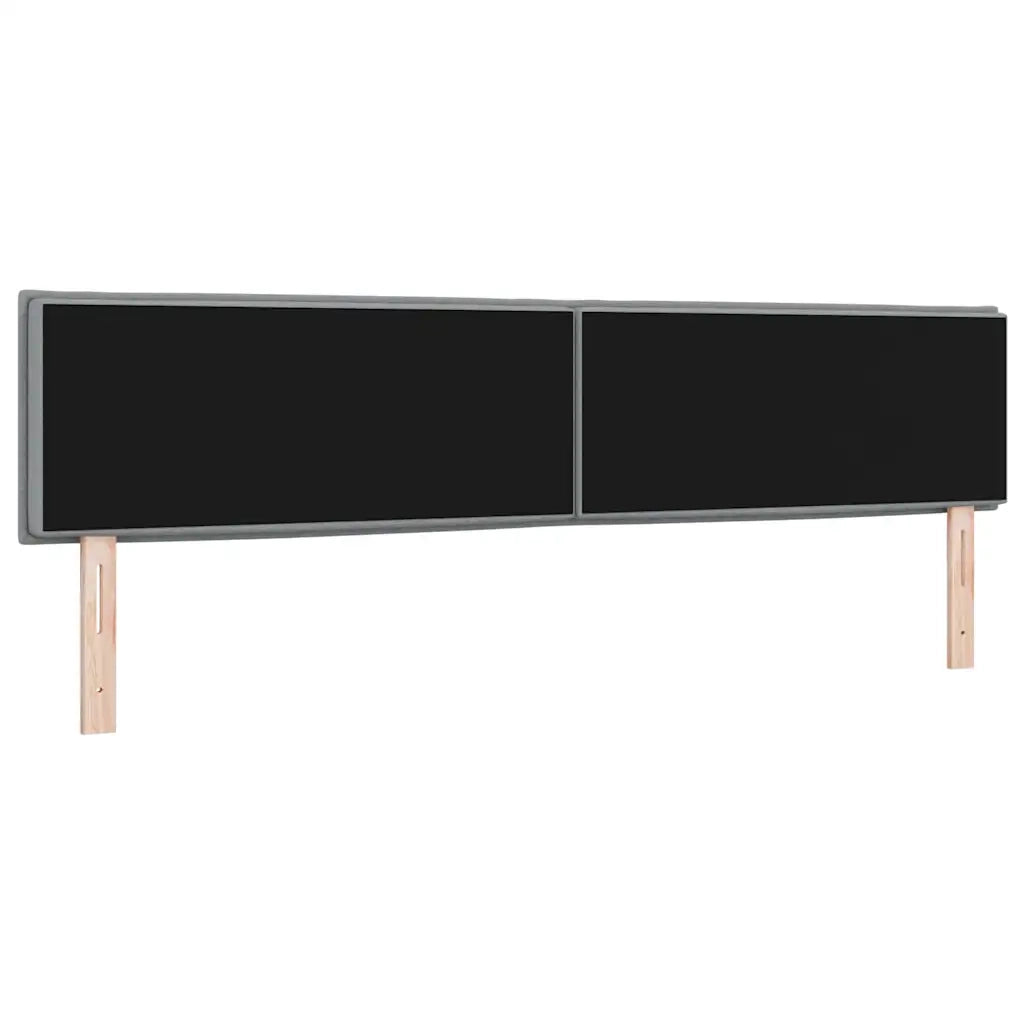 Testiera | Testata Grigio chiaro 200 cm Tessuto