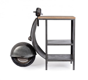 Consolle Bar Legno Blu Industriale da Interno - JADE Colore: Grigio