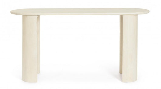 Consolle Ovale Legno Naturale Moderna da Interno - BRANCH Colore: Naturale