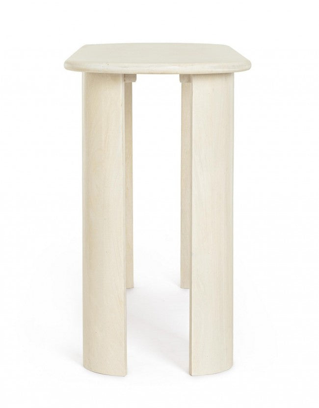 Consolle Ovale Legno Naturale Moderna da Interno - BRANCH Colore: Naturale