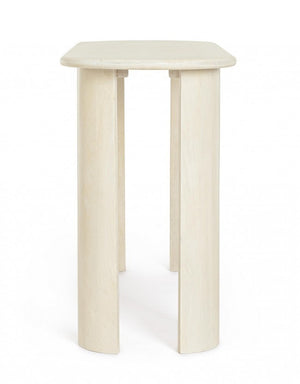 Consolle Ovale Legno Naturale Moderna da Interno - BRANCH Colore: Naturale