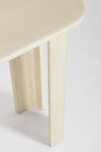 Consolle Ovale Legno Naturale Moderna da Interno - BRANCH Colore: Naturale