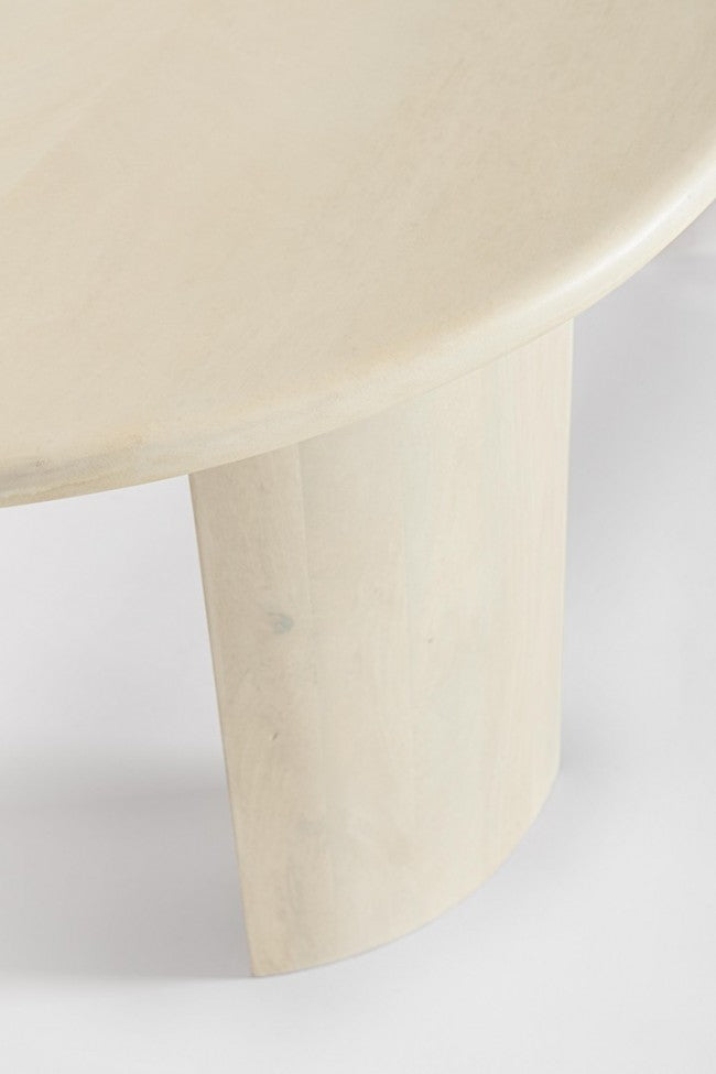 Tavolo Ovale Legno Marrone Moderno da Interno 210x100 - BRANCH Dimensione: 130x80, Colore: Naturale