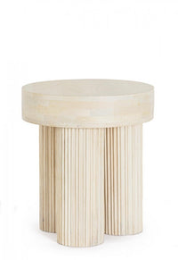 Tavolino Legno Marrone Rustico da Interno 45 cm - JASPER Colore: Naturale