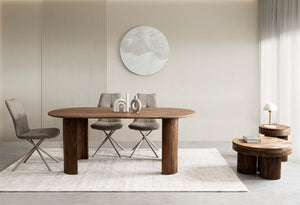 Tavolino Legno Marrone Rustico da Interno 45 cm - JASPER Colore: Marrone