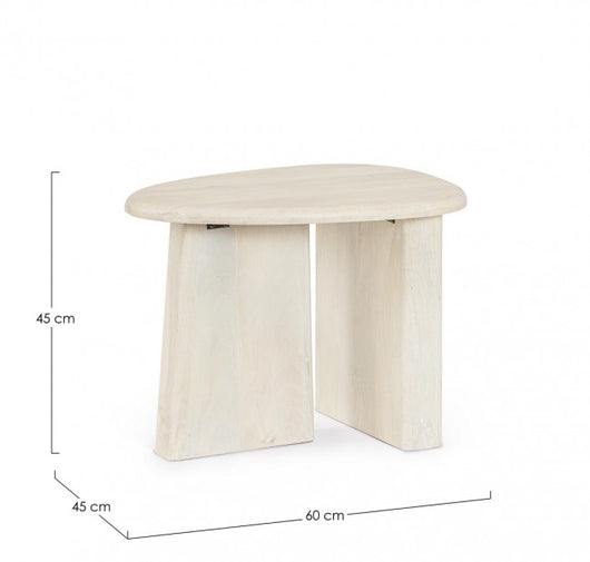 Tavolino Legno Marrone Rustico da Interno - ENIGMA Colore: Marrone