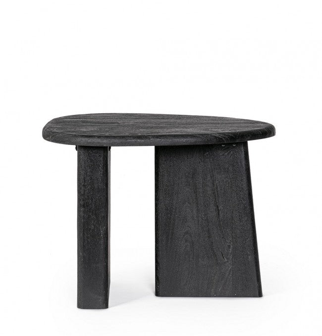 Tavolino Legno Marrone Rustico da Interno - ENIGMA Colore: Nero
