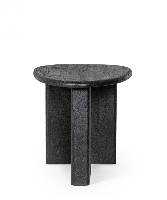 Tavolino Legno Marrone Rustico da Interno - ENIGMA Colore: Nero