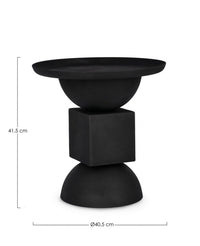 Tavolino Design Acciaio Verde Moderno da Interno - SYMPHONY Colore: Nero