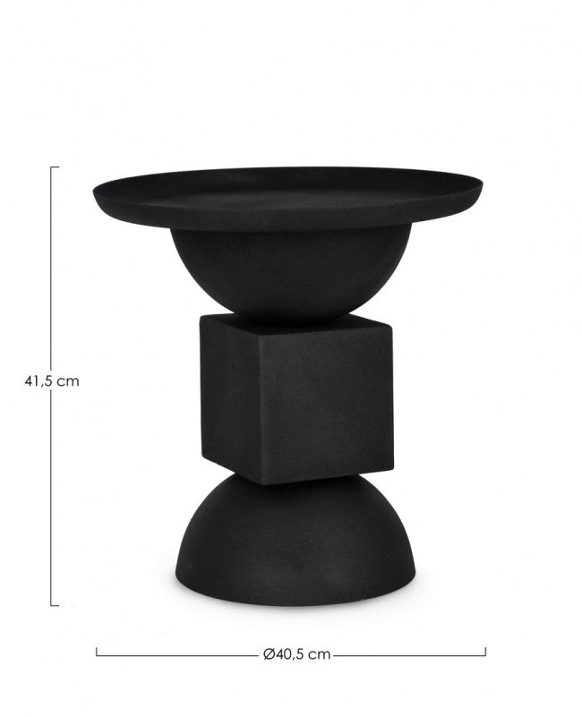 Tavolino Design Acciaio Verde Moderno da Interno - SYMPHONY Colore: Nero