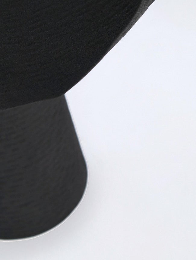 Tavolino Metallo Beige Moderno da Interno - HONY Dimensione: D46, Colore: Nero