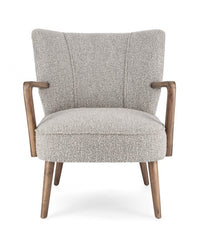 Poltrona Tessuto Grigio Moderna da Interno - ZARA Colore: Grigio