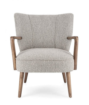 Poltrona Tessuto Grigio Moderna da Interno - ZARA Colore: Grigio