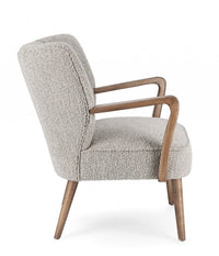 Poltrona Tessuto Grigio Moderna da Interno - ZARA Colore: Grigio