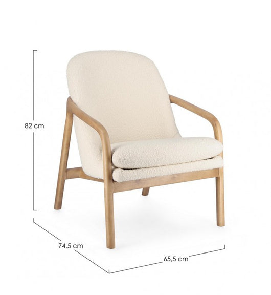 Poltrona Tessuto Grigio Moderno da Interno - SERAPHINA Colore: Grigio