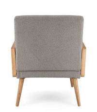 Poltrona Tessuto Grigio Scuro Scandinavo da Interno - RENEE Colore: Grigio scuro