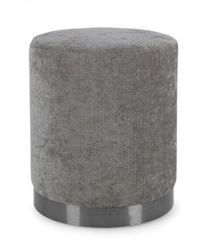 Pouf Tessuto Verde Moderno da Interno - LEE Colore: Grigio