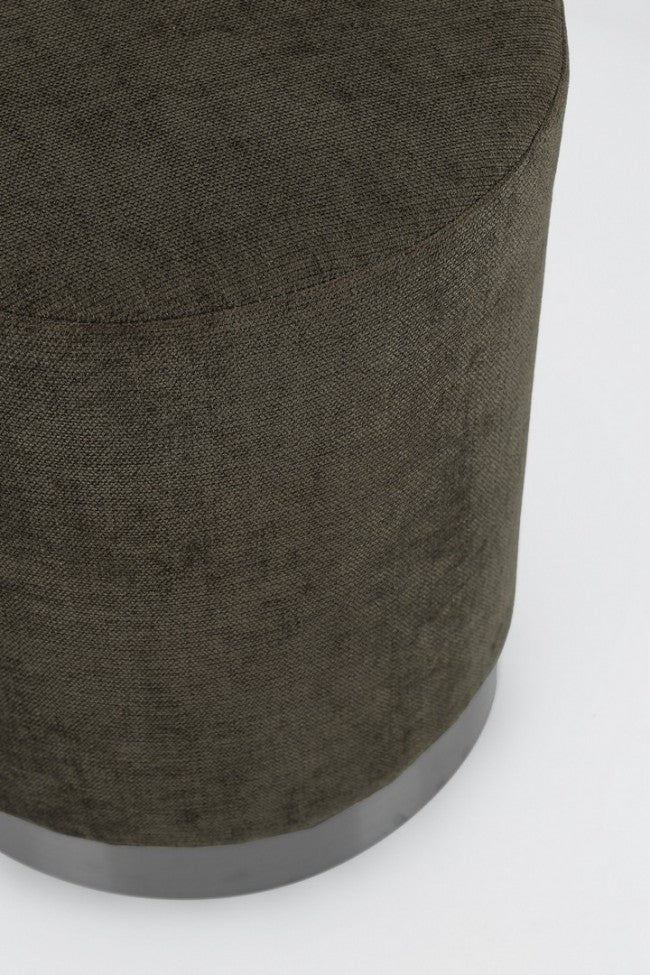 Pouf Tessuto Verde Moderno da Interno - LEE Colore: Verde