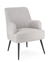 Poltrona Tessuto Marrone Moderno da Interno - CALEB Colore: Grigio