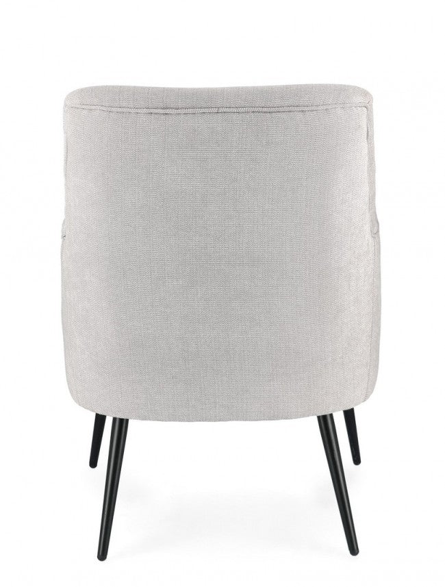 Poltrona Tessuto Marrone Moderno da Interno - CALEB Colore: Grigio