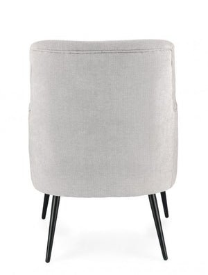 Poltrona Tessuto Marrone Moderno da Interno - CALEB Colore: Grigio