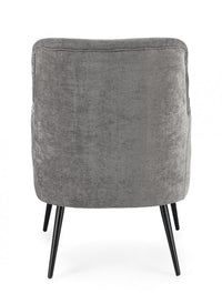 Poltrona Tessuto Marrone Moderno da Interno - CALEB Colore: Grigio
