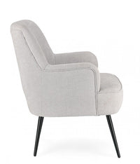 Poltrona Tessuto Marrone Moderno da Interno - CALEB Colore: Grigio