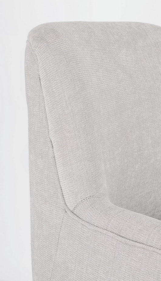 Poltrona Tessuto Marrone Moderno da Interno - CALEB Colore: Grigio