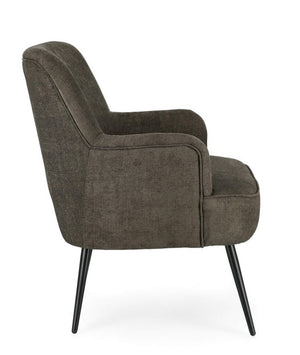 Poltrona Tessuto Marrone Moderno da Interno - CALEB Colore: Multicolore