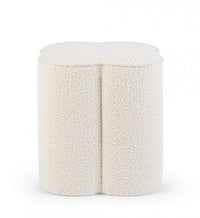 Pouf in Bouclé Grigio Moderno da Interno - WALKER Colore: Marrone