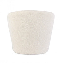 Poltrona Bouclé Bianco Moderno da Interno - RENATA Colore: Marrone