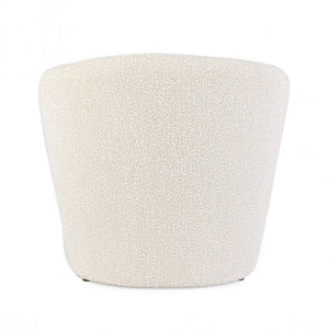 Poltrona Bouclé Bianco Moderno da Interno - RENATA Colore: Marrone