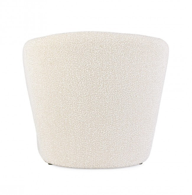 Poltrona Bouclé Bianco Moderno da Interno - RENATA Colore: Marrone