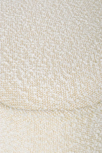 Pouf in Bouclé Grigio Moderno da Interno - WALKER Colore: Marrone