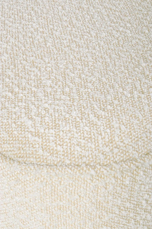 Pouf in Bouclé Grigio Moderno da Interno - WALKER Colore: Marrone