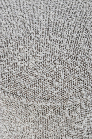 Pouf in Bouclé Grigio Moderno da Interno - WALKER Colore: Grigio