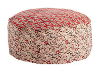 Pouf Cotone Rosso Boho da Interno - ELEGANCE