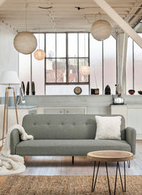 Set 2 Tavolini Legno Nero Industriale da Interno 56 cm - WOODSTOCK