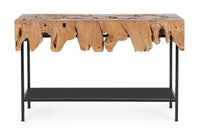 Consolle Radice di Teak Naturale Industriale da Interno - MONTEGO