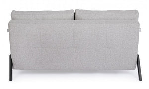 Divano Letto 2 Posti Acciaio Beige Moderno da Interno - ASHTON