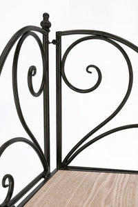 Angoliera 4 Piani Acciaio Nero da Interno - GISELLE