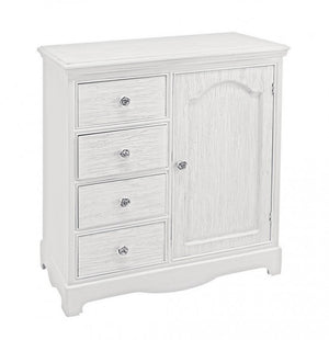 Credenza MDF Impiallacciato Bianca Rustica da Interno - IVORY