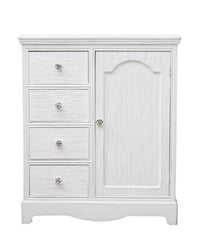 Credenza MDF Impiallacciato Bianca Rustica da Interno - IVORY