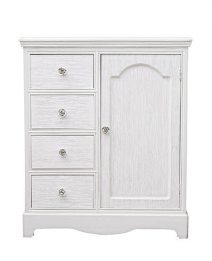 Credenza MDF Impiallacciato Bianca Rustica da Interno - IVORY
