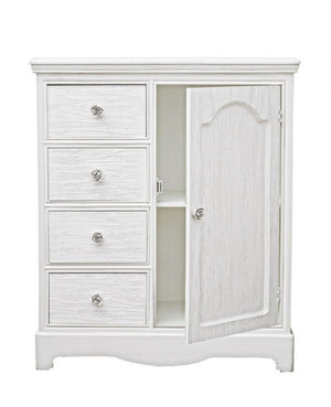 Credenza MDF Impiallacciato Bianca Rustica da Interno - IVORY