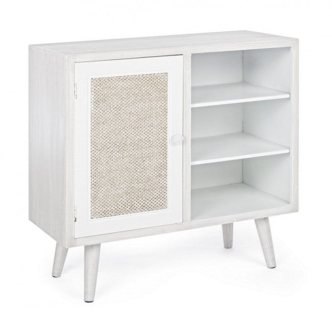 Credenza MDF Impiallacciato Bianca Moderna da Interno - EVERETT
