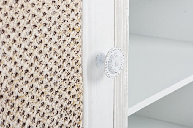 Credenza MDF Impiallacciato Bianca Moderna da Interno - EVERETT