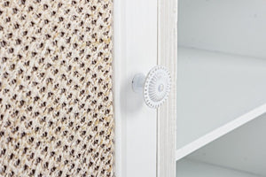 Credenza MDF Impiallacciato Bianca Moderna da Interno - EVERETT