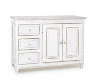 Credenza Legno Bianco Rustico da Interno - MAEVE