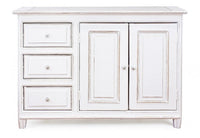 Credenza Legno Bianco Rustico da Interno - MAEVE